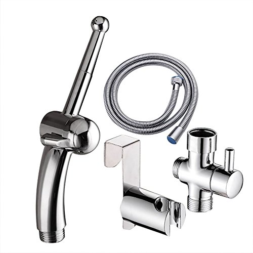 NUZAMAS Bidet WC Spray Set, Handduschen Muslim Shattaf Bidet Wasserhähne für persönliche Hygiene, WC-Reinigung, Haustierbadewanne, mit Installationsset von NUZAMAS