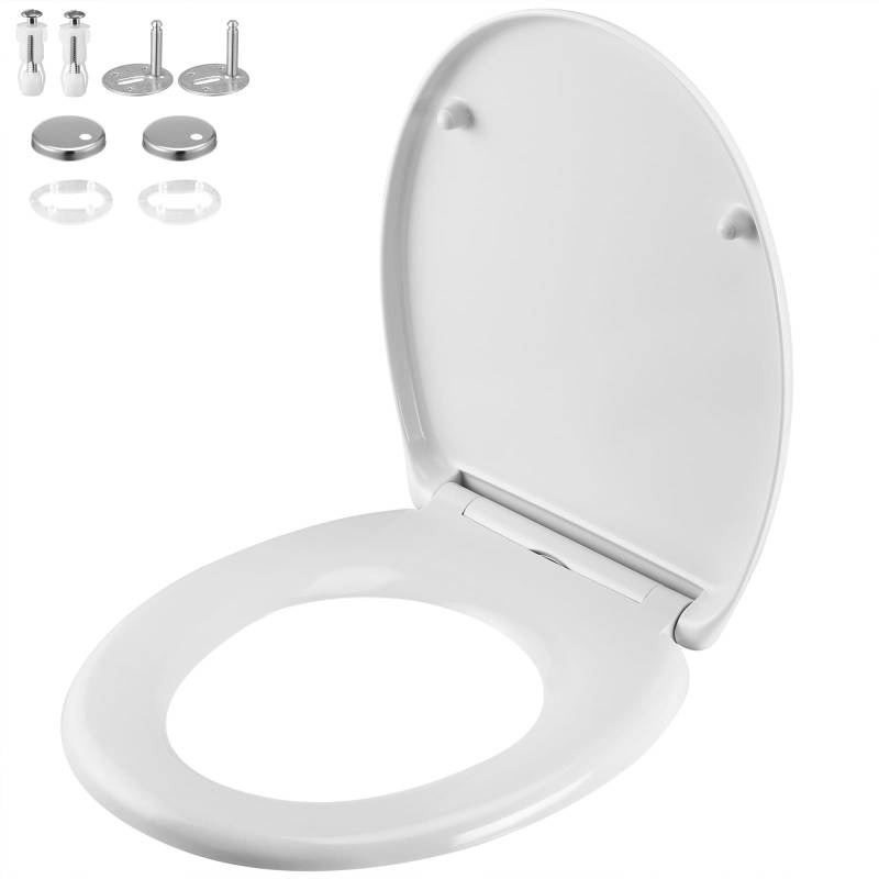 Toilettensitz Weiß mit Absenkautomatik von Casaria®