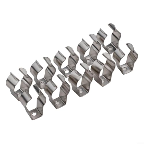 Set mit zehn robusten Federklammern, perfekt verarbeitet aus 304 Edelstahl, für die Organisation von Werkzeugen zu Hause oder bei der Arbeit (18 mm) von NVARUPC