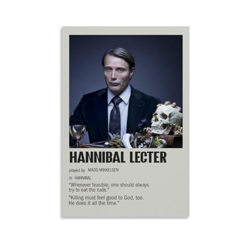 NVBKJH Hannibal TV Series Minimalist Art Poster Dekorative Malerei Leinwand Wandkunst Wohnzimmer Poster Schlafzimmer Malerei 08x12inch(20x30cm) von NVBKJH