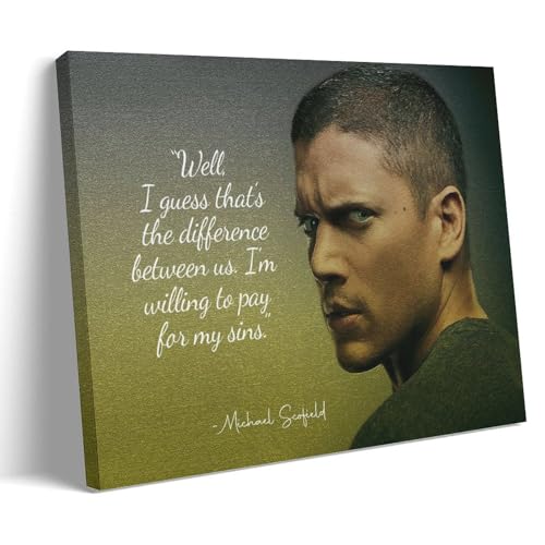 NVBKJH Prison Break Main Character Fanart Poster Dekorative Malerei Leinwand Wandkunst Wohnzimmer Poster Schlafzimmer Malerei 12x18inch(30x45cm) von NVBKJH