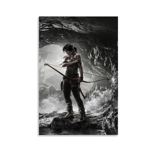 NVBKJH Tomb Raider Poster Dekorative Malerei Leinwand Wandkunst Wohnzimmer Poster Schlafzimmer Malerei 12x18inch(30x45cm) von NVBKJH