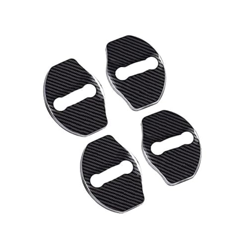 NVCPHGEDEK Außentürgriff für Autos 4 Pcs Edelstahl Wasserdicht Staub Auto Türschloss Abdeckung Schutz Kappen Für Tesla Für Model 3 & Y, Silber(‎A Black) von NVCPHGEDEK