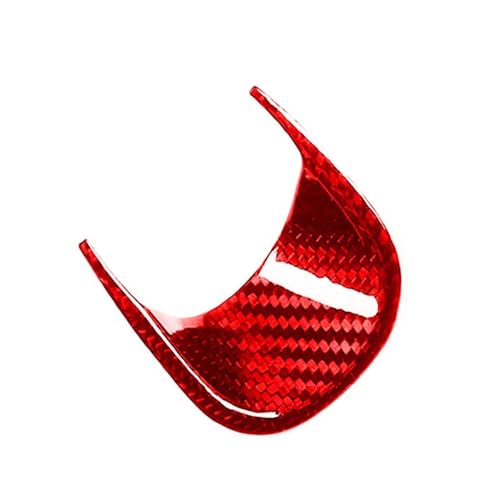 NVDERTA Aufkleber aus Kohlefaser für die Abdeckung der Uhr des Armaturenbretts, kompatibel mit Maserati Ghibli 2014-2021 Quattroporte 2017-2021 (Carbonfaser, Rot) von NVDERTA