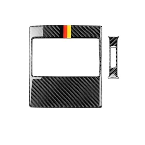NVDERTA Aufkleber aus weicher Kohlefaser für den hinteren Luftauslass, kompatibel mit Mercedes C-Klasse W204 (2007-2012), Innenausstattungszubehör (Type A Germany) von NVDERTA