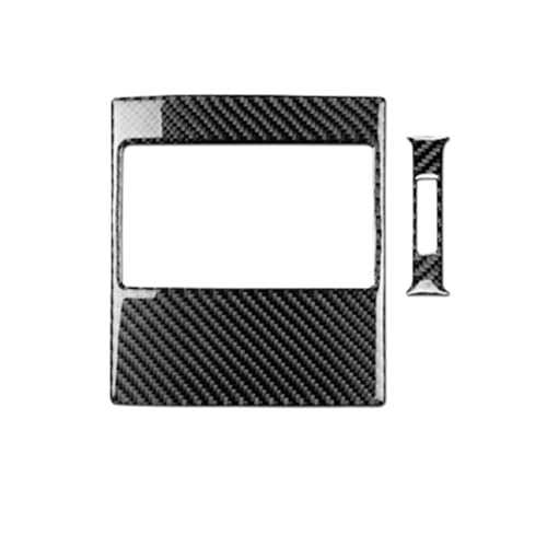 NVDERTA Aufkleber aus weicher Kohlefaser für den hinteren Luftauslass, kompatibel mit Mercedes C-Klasse W204 (2007-2012), Innenausstattungszubehör (Type B Pure Carbon) von NVDERTA