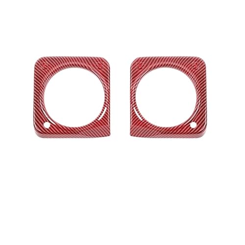 NVDERTA Dekorative Aufkleber für Armaturenbrett, kompatibel mit Suzuki Jimny JB64 JB74 2019 2020 2021 2022 2023 2024 und später, Zubehör für den Innenraum des Autos (Red Carbon Fiber C) von NVDERTA