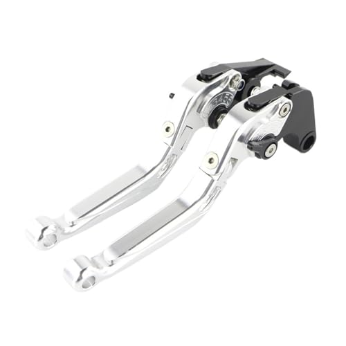 NVDERTA Kompatibel mit Goldwing GL1800 2001-2019 Motorrad Kupplungshebel Einstellbar Ausziehbar Faltbar CNC Aluminium(Silber) von NVDERTA