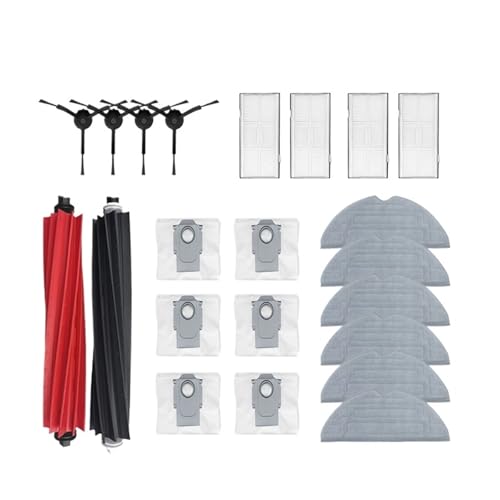 NVDERTA Kompatibel mit S8, S8 Pro, Ultra, S8+ Roboter-Staubsauger, Teile, Hauptrolle, Seitenbürste, Filter, Wischtuch, Beutel, Zubehör(Set3) von NVDERTA
