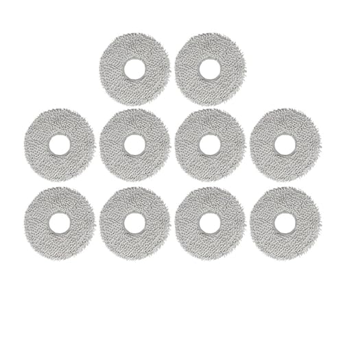 NVDERTA Kompatibel mit X5 Omni / X5 PRO Omni Roboter-Staubsaugerbeutel, Zubehör, Hauptseitenbürste, Wischtuch, Ersatz(Mop Cloth 10PCS) von NVDERTA