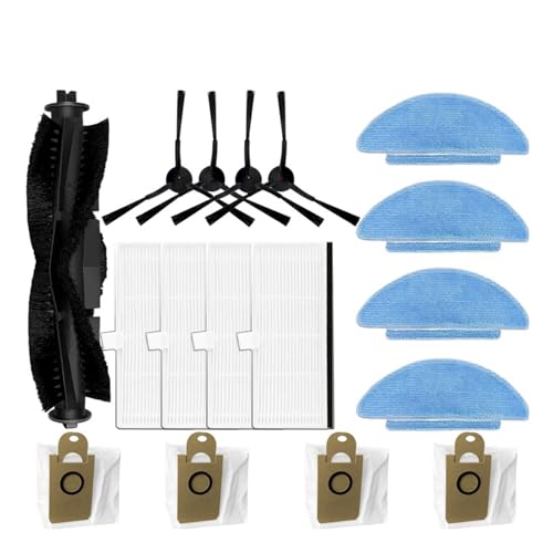 NVDERTA Wichtigsten Seite Pinsel Filter Mopp Taschen Kompatibel Mit MEDION X20 SW + MD 11415 Roboter Staubsauger Zubehör(003) von NVDERTA