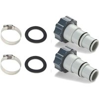 2 Stück Poolschlauchadapter, Pooladapter, Adapter für Intex Pool, Poolschlauchadapter, Pumpenschlauchadapter, Poolschlauchverbinder Ø 32 und 38 mm von NVEES
