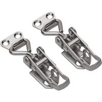2er-Pack verstellbare Hebelverschlüsse aus Stahl mit federbelastetem Stahl-Haspe für Schränke, Kisten, Schubladen, Schränke, Medizinkoffer, 2er-Pack verstellbare Hebelverschlüsse aus Stahl mit federbelastetem Stahl-Haspe für Schränke, Kisten, Schubladen, Schränke, Medizinkoffer, von NVEES