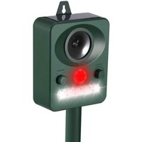 Ultraschall-Katzenvertreiber, wasserdichtes Abwehrmittel, Solar- oder USB-Aufladung, einstellbare Frequenz, Tierabwehr und LED-Lampe, Katzen, Hunde Ultraschall-Katzenvertreiber, wasserdichtes Abwehrmittel, Solar- oder USB-Aufladung, einstellbare Frequenz, Tierabwehr und LED-Lampe, Katzen, Hunde von NVEES