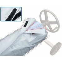 Wasserdichte Poolabdeckungsrolle aus Stoff, Schutzhülle für Außenpools, Solarplane, wind-/regen-/staub-/UV-beständige Poolabdeckung – 490 x 96 cm, von NVEES
