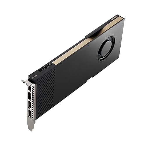 Nvidia Quadro RTX A4000 16GB GDDR6 4x DisplayPort, Expansion Bracket, PCIe Express Professional Graphic Card, 8K Support (Renewed) von NVIDIA