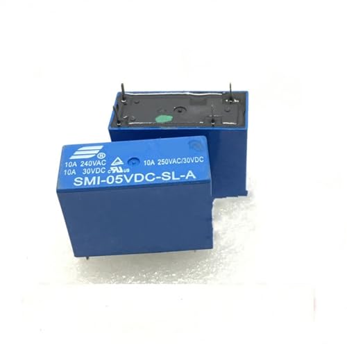 Leistungsrelais SMI-05VDC-SL-A SMI-12VDC-SL-A SMI-24VDC-SL-A 5 V 12 V 24 V 10 A 4-poliges Relais, 10 Stück(12V) von NVIIDRBL