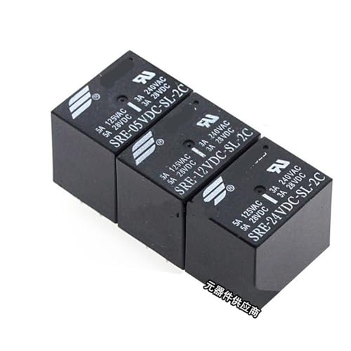Leistungsrelais SRE-05VDC-SL-2C SRE-12VDC-SL-2C SRE-24VDC-SL-2C 5 V 12 V 24 V 3 A 240 V 8-poliges Relais, 10 Stück(24V) von NVIIDRBL