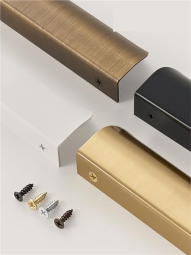 NVIIDRBL Messing Falten Kurze Kante Pull Griff Schublade Shell Möbel Schrank Gebogene Griff Goldene Farbe 1Pcs(CH015-AB-4060) von NVIIDRBL