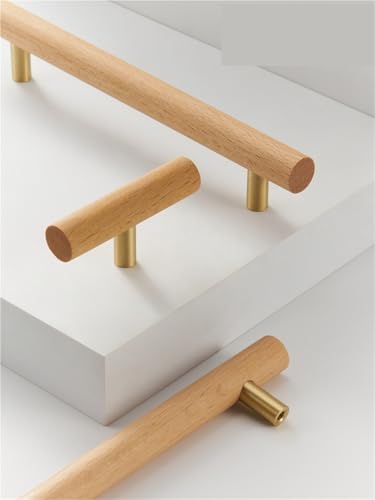NVIIDRBL Messing L Buche Holz Möbel Griff Schublade Schrank Tür Griff Anpassbare Größe 1Pcs(CH026-160220) von NVIIDRBL