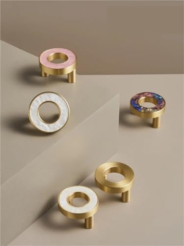 NVIIDRBL Runder Schrank-Garderoben-Möbelgriff, geeignet for 1 Stück(CH071-Fancy-2836) von NVIIDRBL