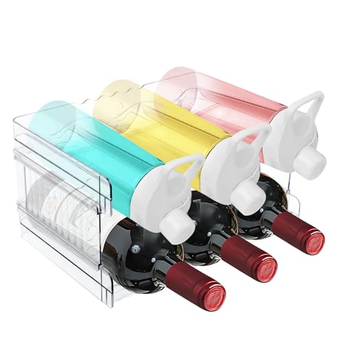 Flaschenregal Stapelbarer, Weinflaschenhalter Kunststoff, Weinregal Hält bis zu 6 Flaschen, Flaschenhalter Kühlschrank für Küchenarbeitsplatte Schrank Büro, Flaschen Organizer 2er-Pack,Flaschenablage Flaschenregal Stapelbarer, Weinflaschenhalter Kunststoff, Weinregal Hält bis zu 6 Flaschen, Flaschenhalter Kühlschrank für Küchenarbeitsplatte Schrank Büro, Flaschen Organizer 2er-Pack,Flaschenablage von NVIYAM