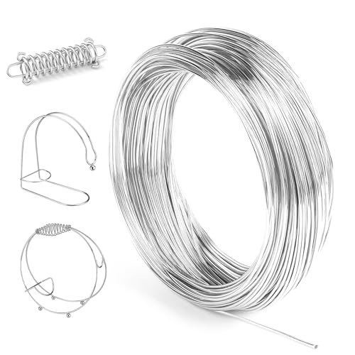 NVIYAM Basteldraht 1mm×30m Aluminiumdraht Silberdraht zum Basteln DIY-Skulpturen Schmuckdraht Silber Wire Aluminium Draht für Schmuck NVIYAM Basteldraht 1mm×30m Aluminiumdraht Silberdraht zum Basteln DIY-Skulpturen Schmuckdraht Silber Wire Aluminium Draht für Schmuck von NVIYAM