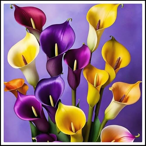 Calla-Lilien-Rhizome/Perfekt als Gartendekoration/Winterhart/Einzigartige Form/hoher Zierwert/(NVNJHJN)-4 Rhizome-A von NVNJHJN