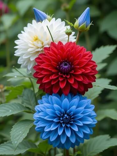 Dahlien-Rhizome/Winterhart/Zieht Zen und Glück an/Große und einzigartige Form/Perfekt als Gartendekoration/-10 Rhizome-A Dahlien-Rhizome/Winterhart/Zieht Zen und Glück an/Große und einzigartige Form/Perfekt als Gartendekoration/-10 Rhizome-A von NVNJHJN