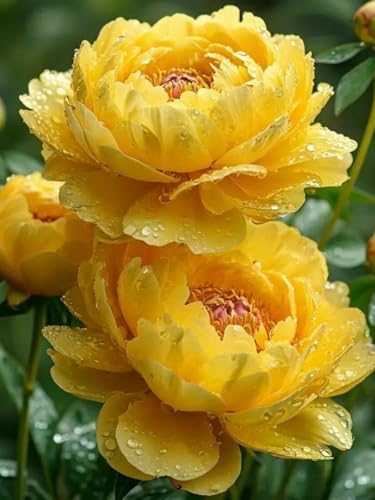 Pfingstrosen-Rhizome – schnell wachsend – schöne Gartendekoration - und trockenheitsresistent– überraschendes Geschenk – kälte-4 Rhizome-D von NVNJHJN