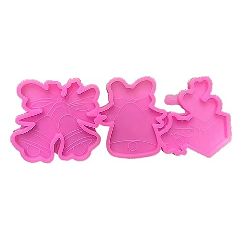 3-in-1-Silikonform für Weihnachtsanhänger, Kristall-Epoxidharz-Formen für Weihnachtsanhänger, Weihnachtsanhängerform 3-in-1-Silikonform für Weihnachtsanhänger, Kristall-Epoxidharz-Formen für Weihnachtsanhänger, Weihnachtsanhängerform von NVOQILIN