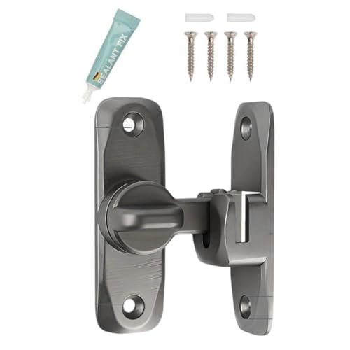 90/180 Grad Scheunentürschlösser ohne Bohren Schiebetür Zincs Legierung Flipping Hardware dauerhafte Privatsphäre Riegel von NVOQILIN
