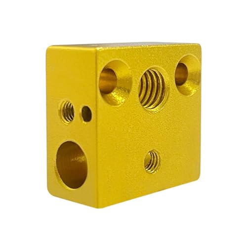 Aluminium Hotend Heizblock Drucker Hohe Temperaturen Heizblock Ersatz für MK8 Extruder Zubehör Einfache Installation Hotend von NVOQILIN