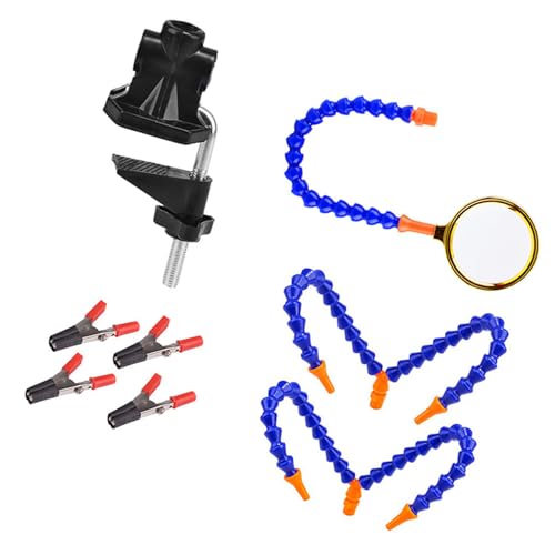 Flexible Arme Clip Löten Helfende Hand Dritte Hand Halter 5 Arme Einstellbare Lötklemme Halter Lupe Schweißen Elektronik Reparatur Klemme mit Lupe Flexible Arme Clip Löten Helfende Hand Dritte Hand Halter 5 Arme Einstellbare Lötklemme Halter Lupe Schweißen Elektronik Reparatur Klemme mit Lupe von NVOQILIN