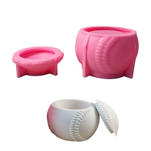 Flexibles Silikonformen-Set für Baseball-Halter für Enthusiasten und einzigartige Party-Dekorationen, wiederverwendbare Silikonformen, 2 Stück Flexibles Silikonformen-Set für Baseball-Halter für Enthusiasten und einzigartige Party-Dekorationen, wiederverwendbare Silikonformen, 2 Stück von NVOQILIN