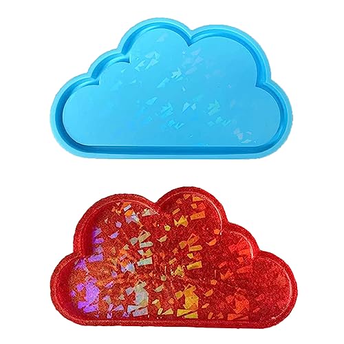 Leichte und unregelmäßige Wolken-Kaffee-Form, Silikon, Epoxidharz, Tischset-Form, verwendet zur Herstellung von Teetablett, Kaffeetablett, Formen für Harzguss von NVOQILIN