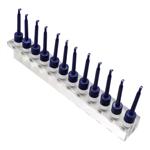 NVOQILIN Fliegenbinden Köderhalter Haken Clips Aufbewahrungshalter Acryl Regal für Fliegenfischen Haken Clip Angelköder Display Halter Acryl Angelköder Halter von NVOQILIN