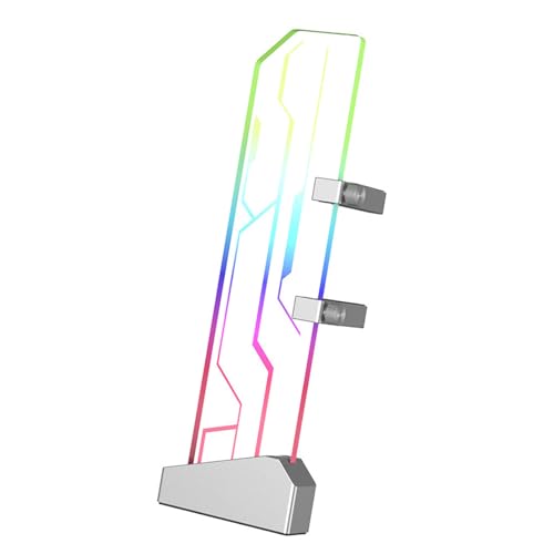 NVOQILIN Gehärtetes Glas Grafikkarte VGA Halter 5V 3pin ARGB Beleuchtung für verschiedene GPUs Halterung gehärtetes Glas GPU Ständer von NVOQILIN