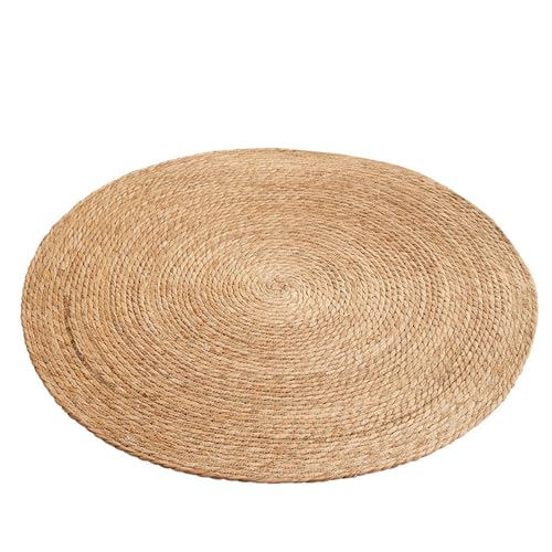 NVOQILIN Praktische Strohmatte aus Stroh, geflochtener Teppich für Büro, Pause, Outdoor, Entspannungsunterlage für Yoga und Freizeit, Büro von NVOQILIN