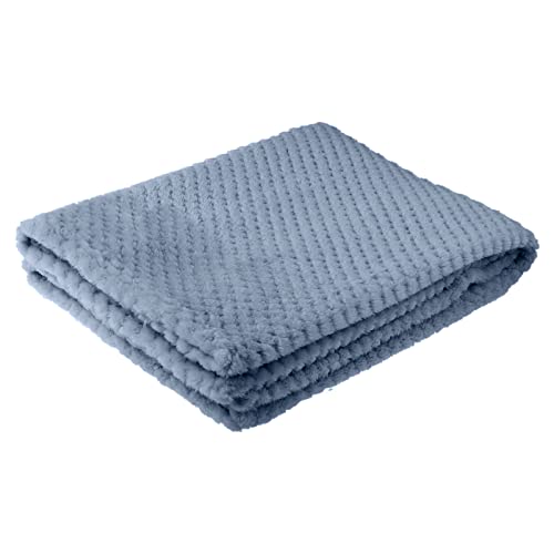 NVOQILIN Verdickte, einfarbige Ananas-Gitterdecke, Korallen-Fleece, leichte Decke, warm, Doppelbett von NVOQILIN