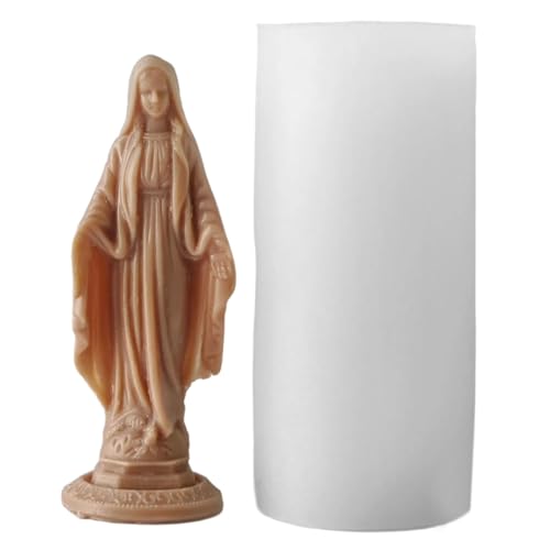 Niedliche Mehrzweck-Silikonfiguren, Jungfrauen, Marien, stabiles Silikon, tragbar, für Kunstharzhandwerk und Gipsfiguren, Heimdekoration, wiederverwendbares Silikon Niedliche Mehrzweck-Silikonfiguren, Jungfrauen, Marien, stabiles Silikon, tragbar, für Kunstharzhandwerk und Gipsfiguren, Heimdekoration, wiederverwendbares Silikon von NVOQILIN