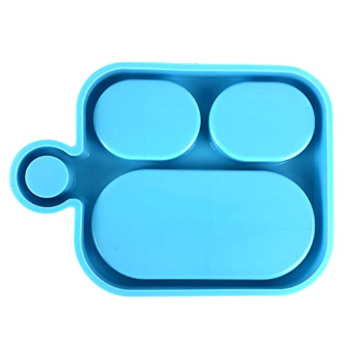 Obsttablett Silikonform mit Griff, Haken, Achat, Epoxidharz, Gießformen, rechteckig, Servierbrett, Silikonformen zum Backen von Süßigkeiten von NVOQILIN