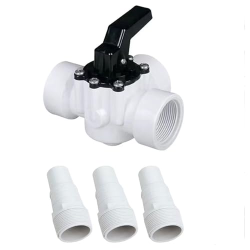 Schlauchadapter 3-Wege-Ventile Effizientes Pool-Ersatzteil 3-Wege-Poolventile Pool teilt Ventile Textur von NVOQILIN