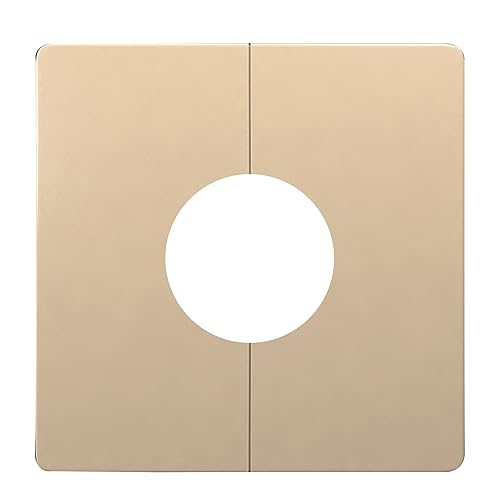 NVOQILIN Selbstklebende Wand-Rosettenplatte, quadratischer Wasserhahn, dekorativer Klimaanlagen-Rohrstopfen von NVOQILIN