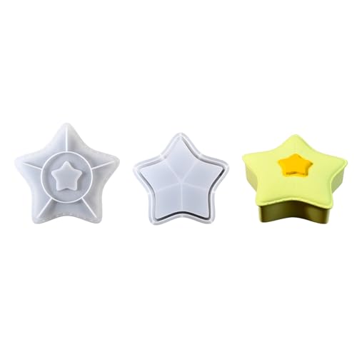 Silikon-Aufbewahrungsbox-Formen-Set, Erdbeer-/Sternform, Silikon-Textur für Zuhause und Büro, Ornament, leicht zu lösen Silikon-Aufbewahrungsbox-Formen-Set, Erdbeer-/Sternform, Silikon-Textur für Zuhause und Büro, Ornament, leicht zu lösen von NVOQILIN