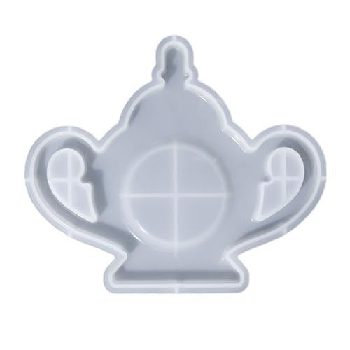Silikon-Untersetzer-Formen aus Kunstharz, zum Basteln, Teekannen-Form, Tassen-Matten, Textur für Epoxidharz und Projekte, flexible Form von NVOQILIN