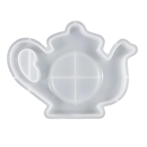 Silikon-Untersetzer-Formen aus Kunstharz, zum Basteln, Teekannen-Form, Tassen-Matten, Textur für Epoxidharz und Projekte, flexible Form Silikon-Untersetzer-Formen aus Kunstharz, zum Basteln, Teekannen-Form, Tassen-Matten, Textur für Epoxidharz und Projekte, flexible Form von NVOQILIN