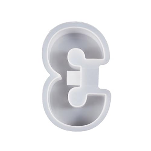 Silikonform in Zahlenform, handgefertigt, Gipsharz, Kerzenständer, Dekoration, Teelicht, Votivkerze von NVOQILIN