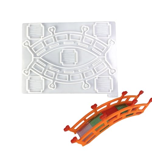 Silikonform mit Brückenornament, realistische Textur für Handarbeit, von der Natur inspirierte Dekorationen für Zuhause oder Büro, Rechtschreibung und Einsetzen von Ornamentformen von NVOQILIN