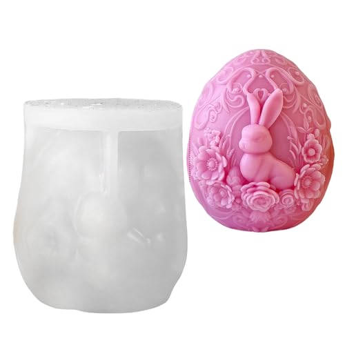 Stabile Silikonform für Kaninchen, Eier, Ostern, Kaninchen, Eier, Silikonform für einzigartige Duftherstellung, handgefertigtes Bastelzubehör Stabile Silikonform für Kaninchen, Eier, Ostern, Kaninchen, Eier, Silikonform für einzigartige Duftherstellung, handgefertigtes Bastelzubehör von NVOQILIN
